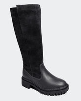 Bota Montaria Tratorada Cano Longo Preta Villa Griffe