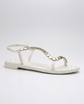 Rasteira Meia Esferas Off White Villa Griffe