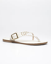 Rasteira Aplicações Fivela Off White Villa Griffe