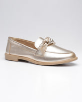 Mocassim Enlace Ouro Villa Griffe