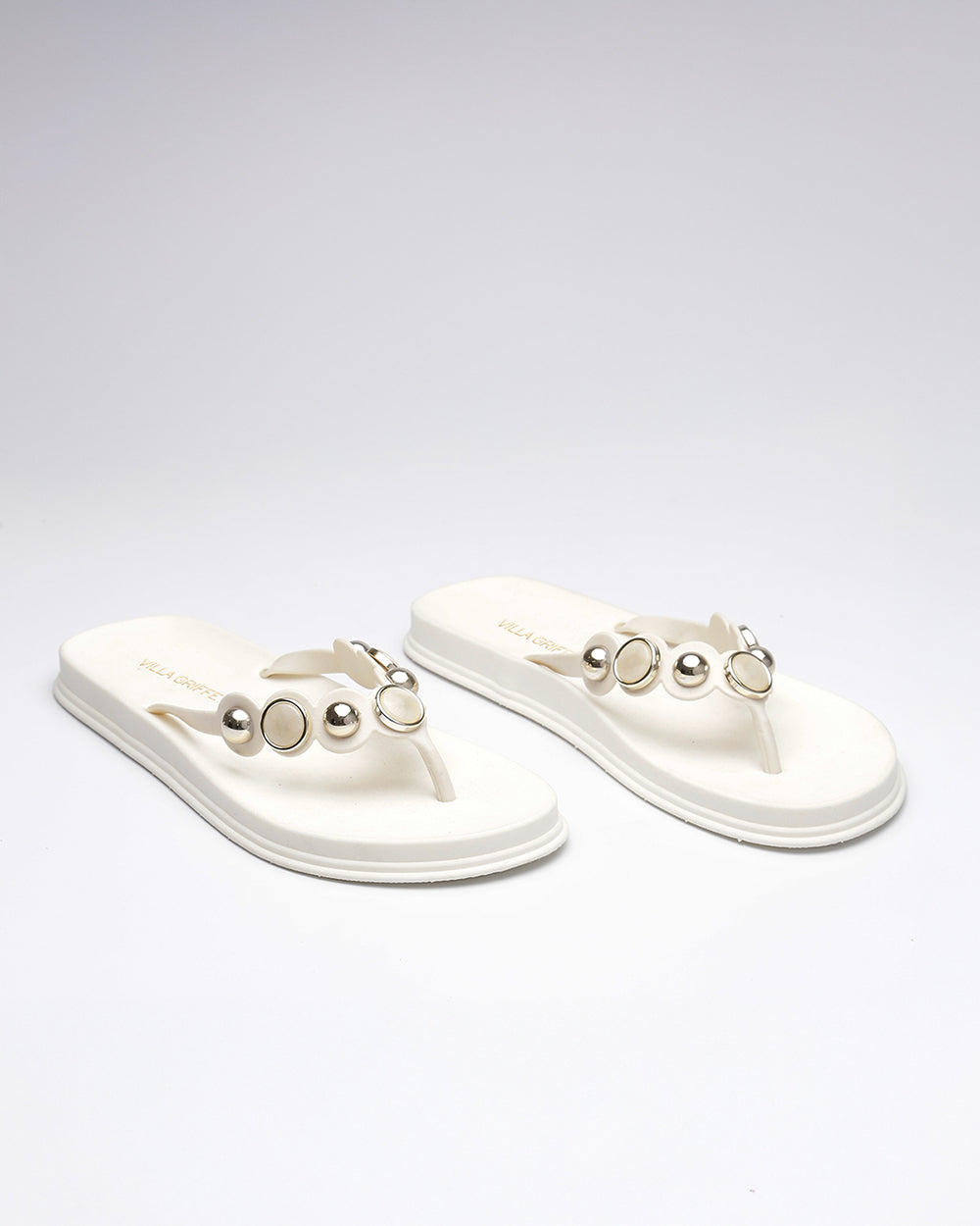 Papete Safira Pedrarias Off White Villa Griffe