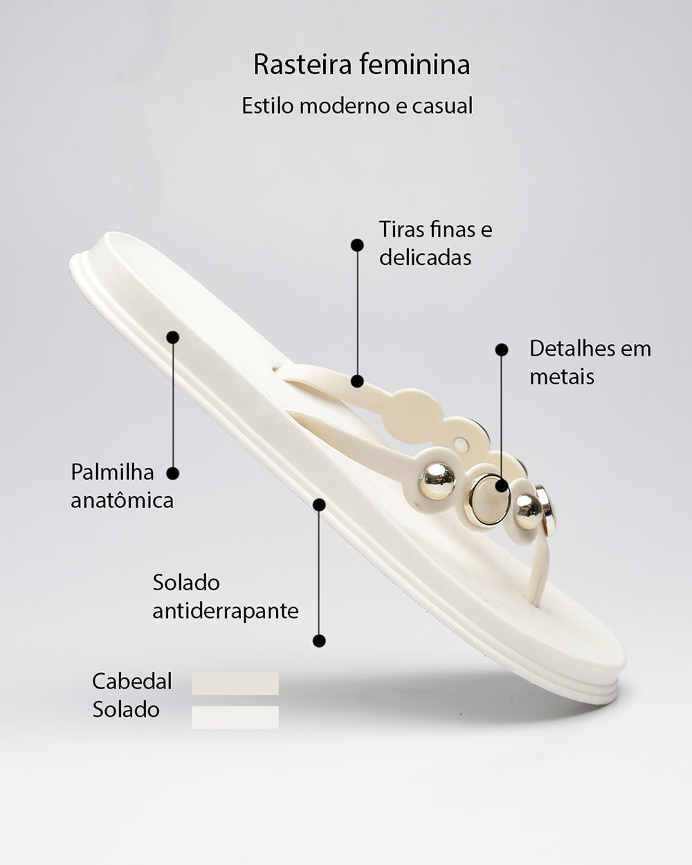 Papete Safira Pedrarias Off White Villa Griffe