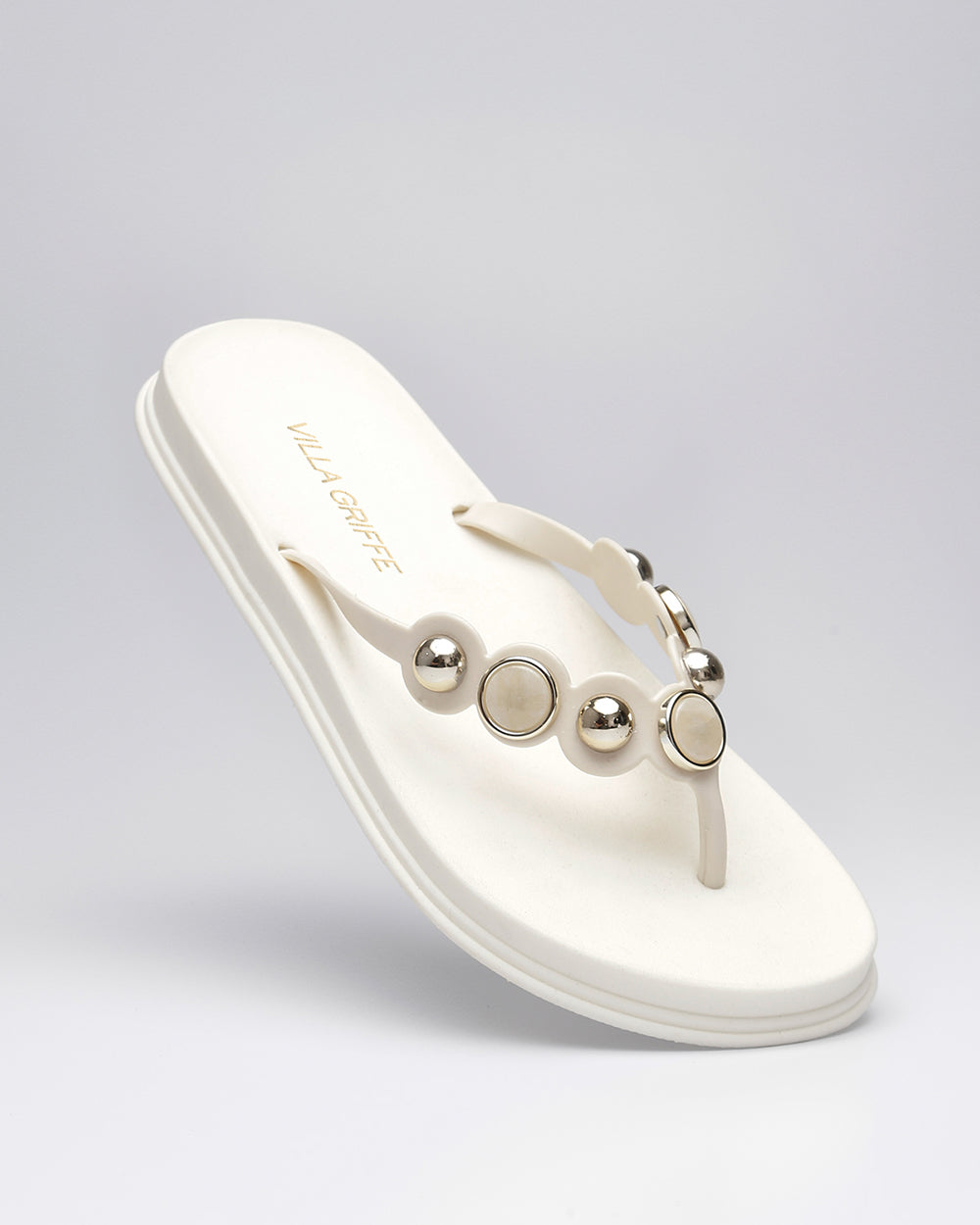 Papete Safira Pedrarias Off White Villa Griffe