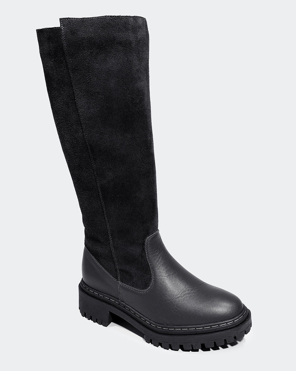Bota Montaria Tratorada Cano Longo Preta Villa Griffe