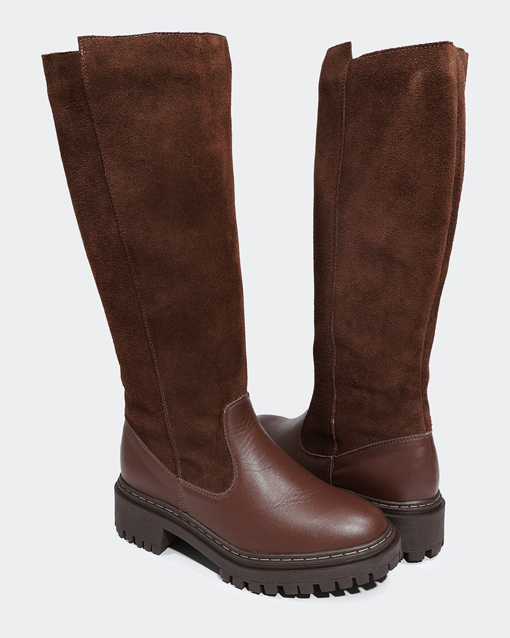 Bota Montaria Tratorada Cano Longo Café Villa Griffe