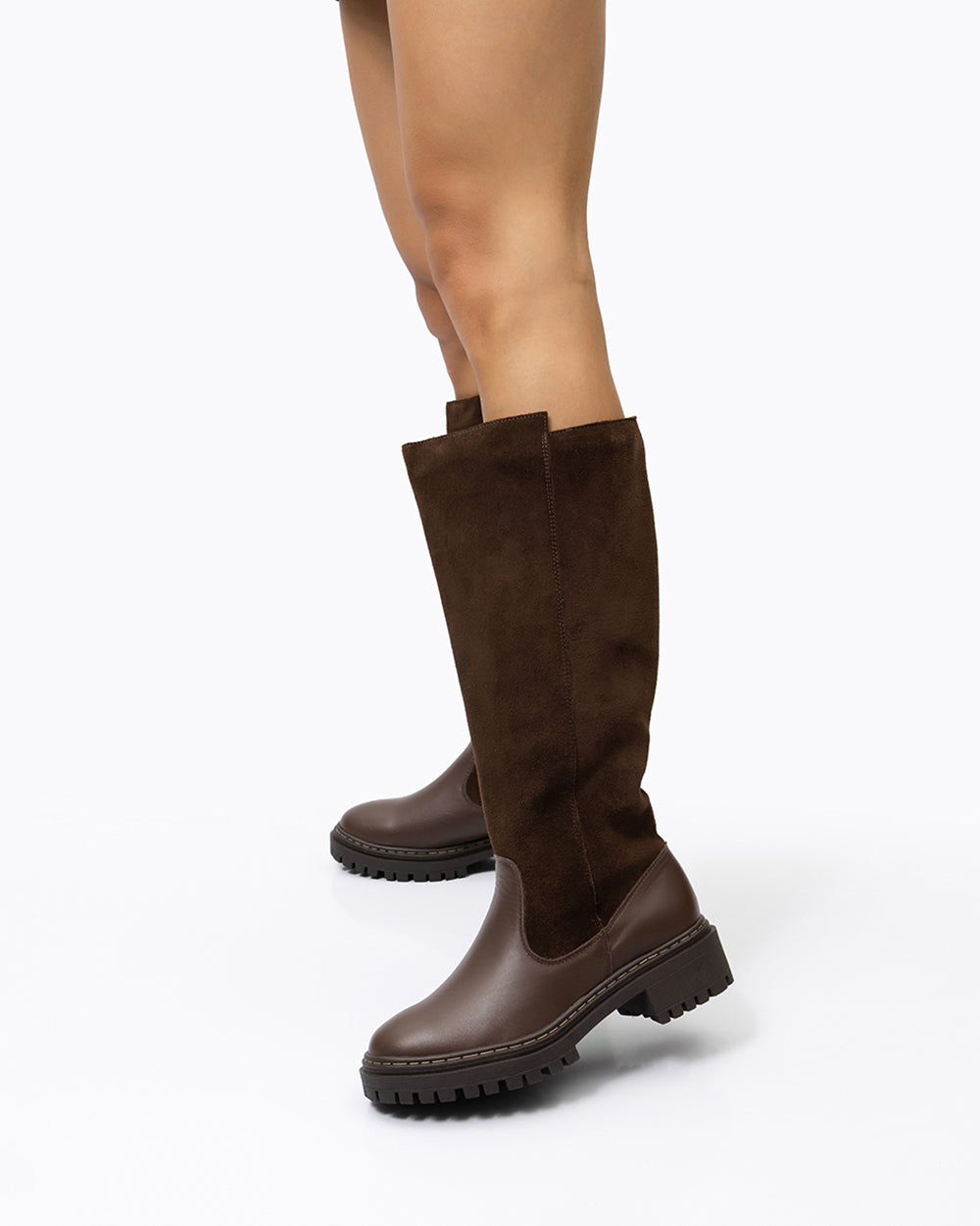 Bota Montaria Tratorada Cano Longo Café Villa Griffe
