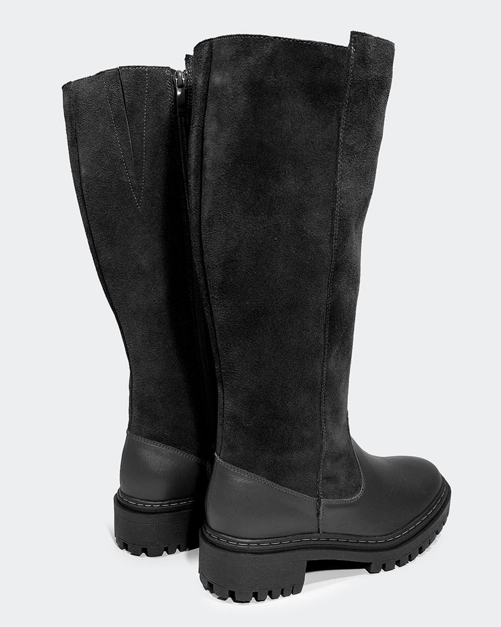 Bota Montaria Tratorada Cano Longo Preta Villa Griffe