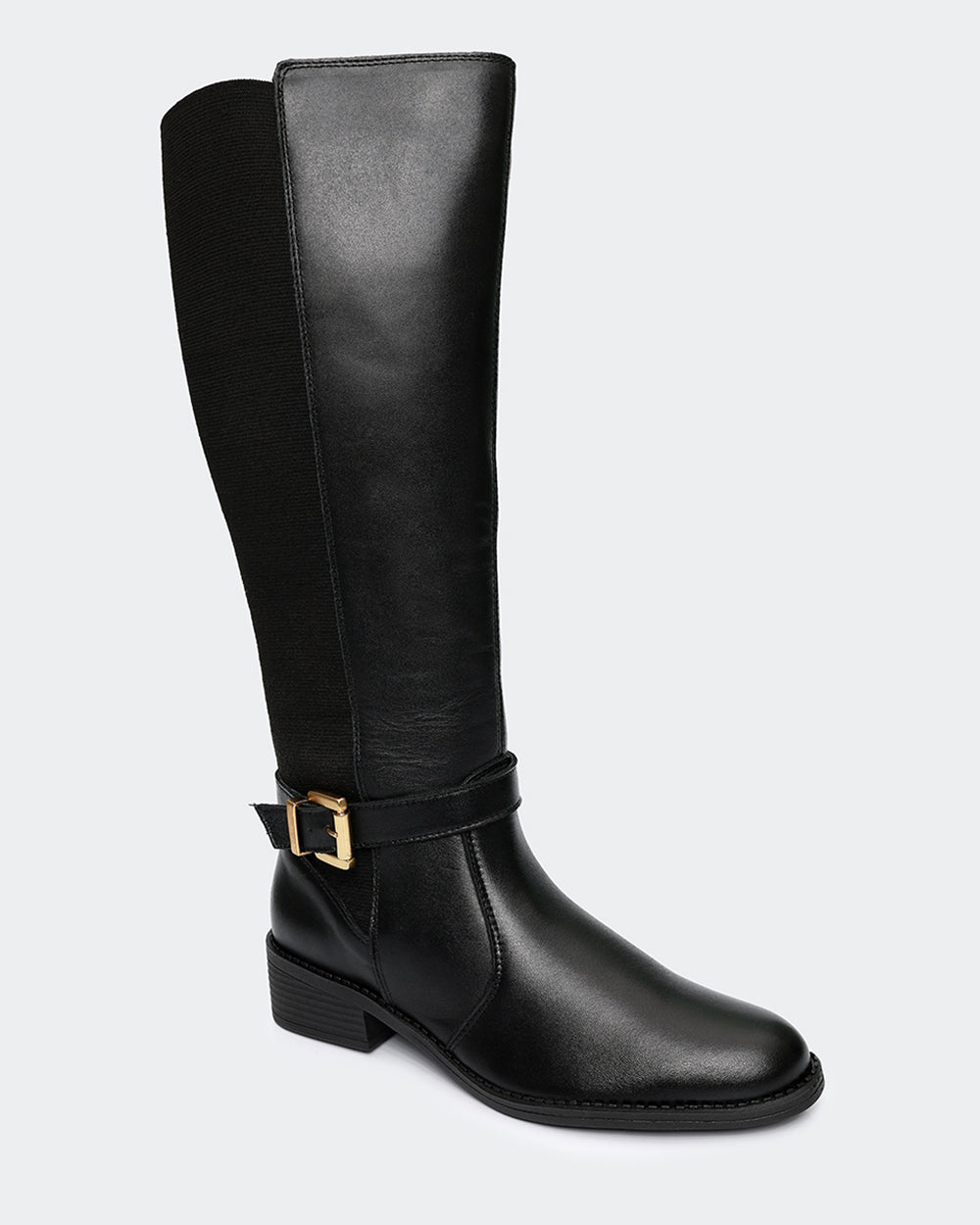 Bota Montaria Elástico Ajustável Cano Longo Preta Villa Griffe