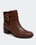 Bota Fivelas Cano Curto Marrom Villa Griffe