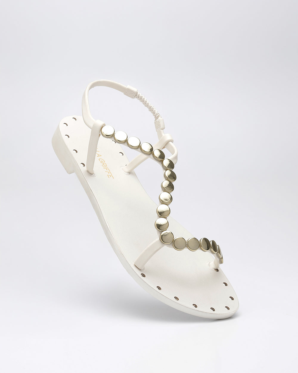 Rasteira Meia Esferas Off White Villa Griffe