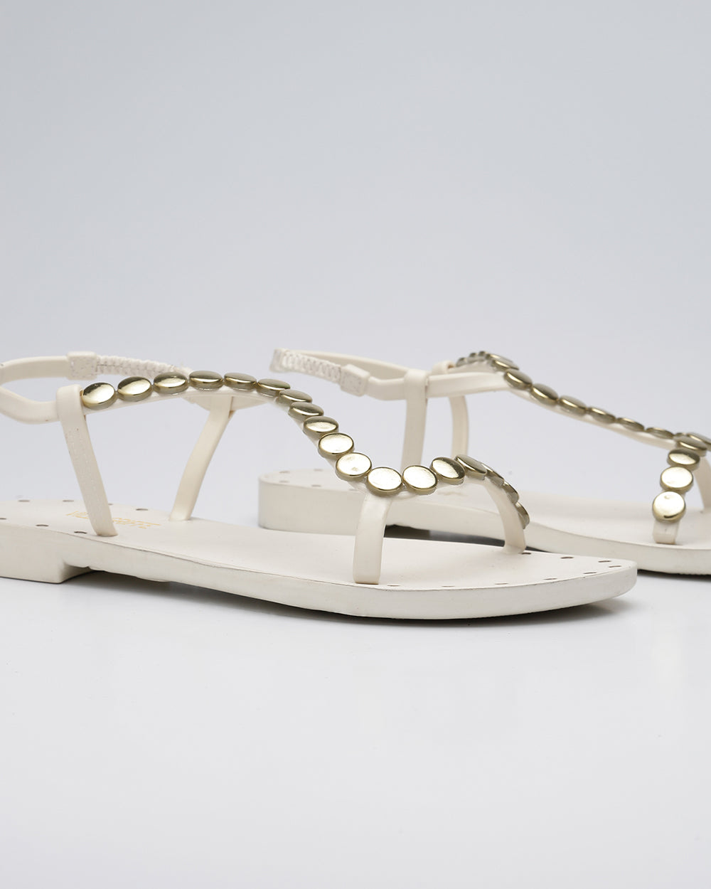 Rasteira Meia Esferas Off White Villa Griffe