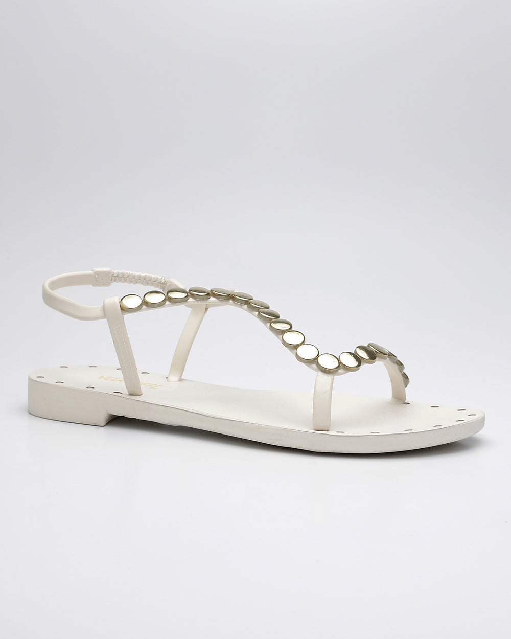 Rasteira Meia Esferas Off White Villa Griffe