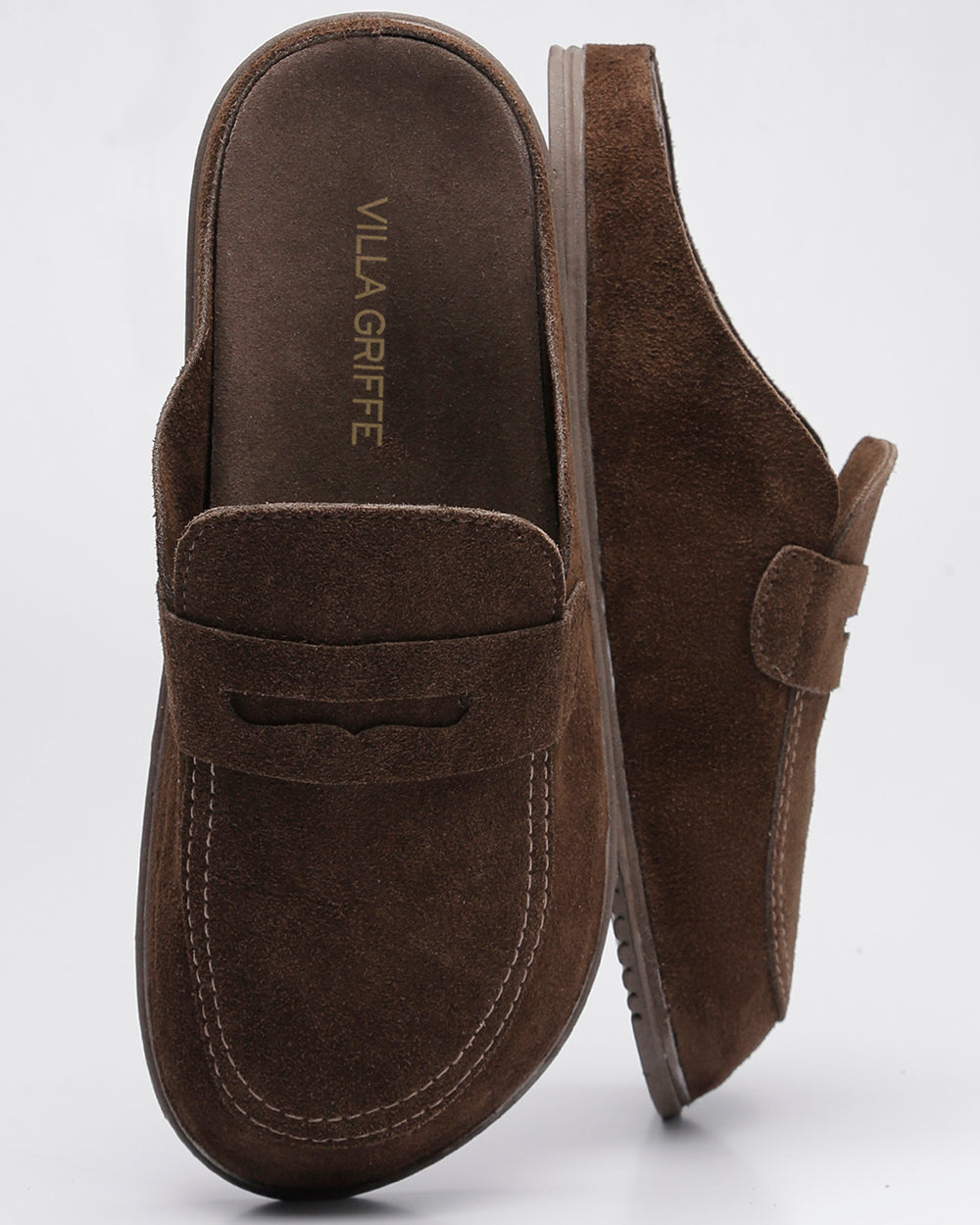 Clog Gravata Basic Camurça Café Villa Griffe