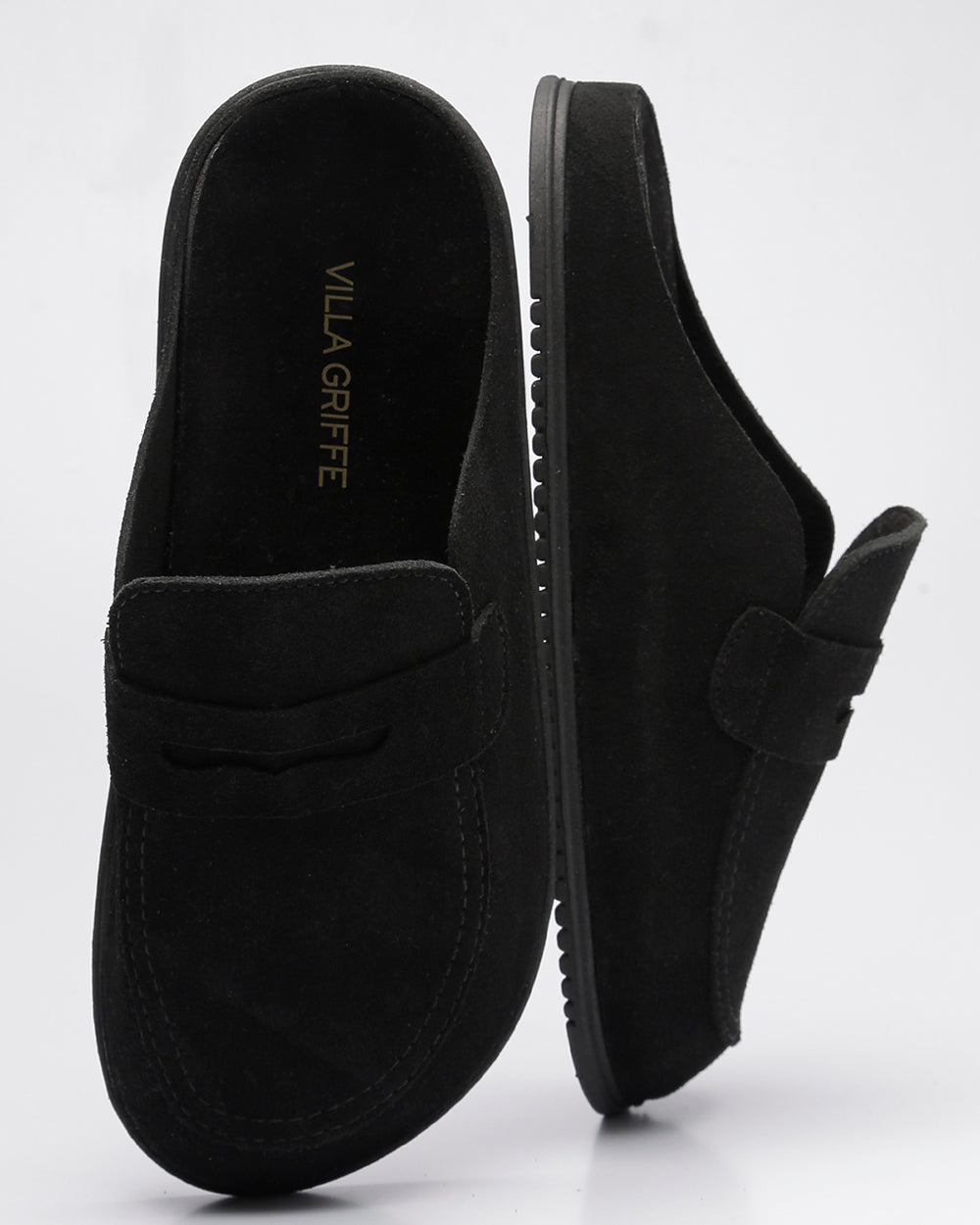 Clog Gravata Basic Camurça Preto Villa Griffe