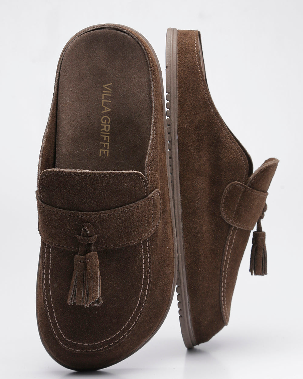 Clog Bambolim Camurça Café Villa Griffe
