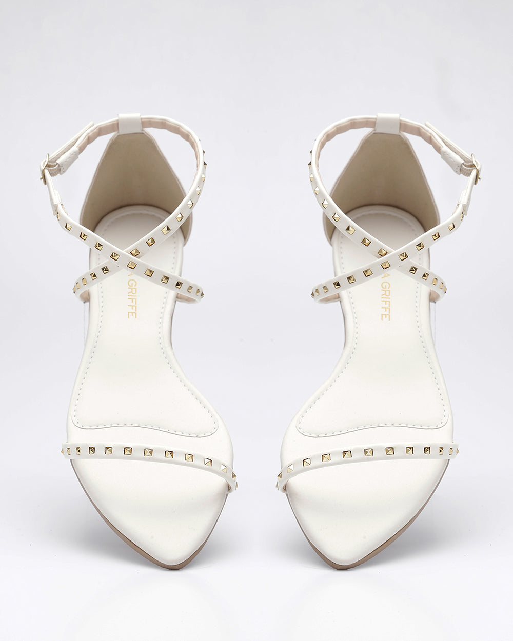 Rasteira Bico Folha Off White Villa Griffe