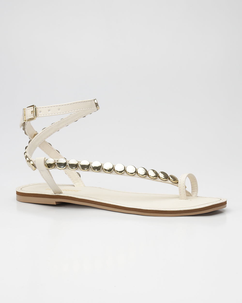 Rasteira De Dedinho Esferas Off White Villa Griffe