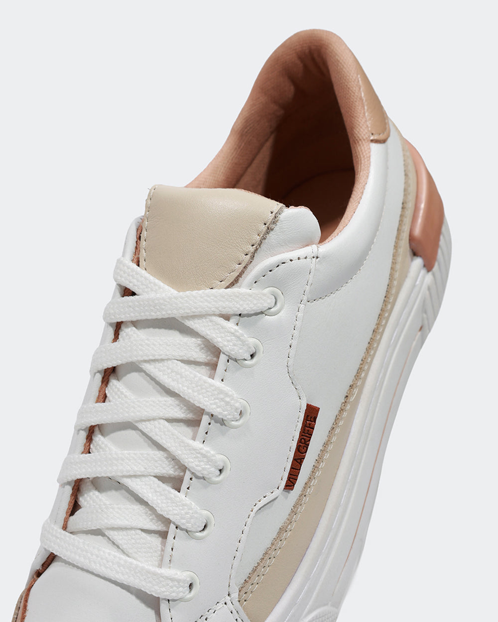 Tênis Sunny Branco Nude Villa Griffe