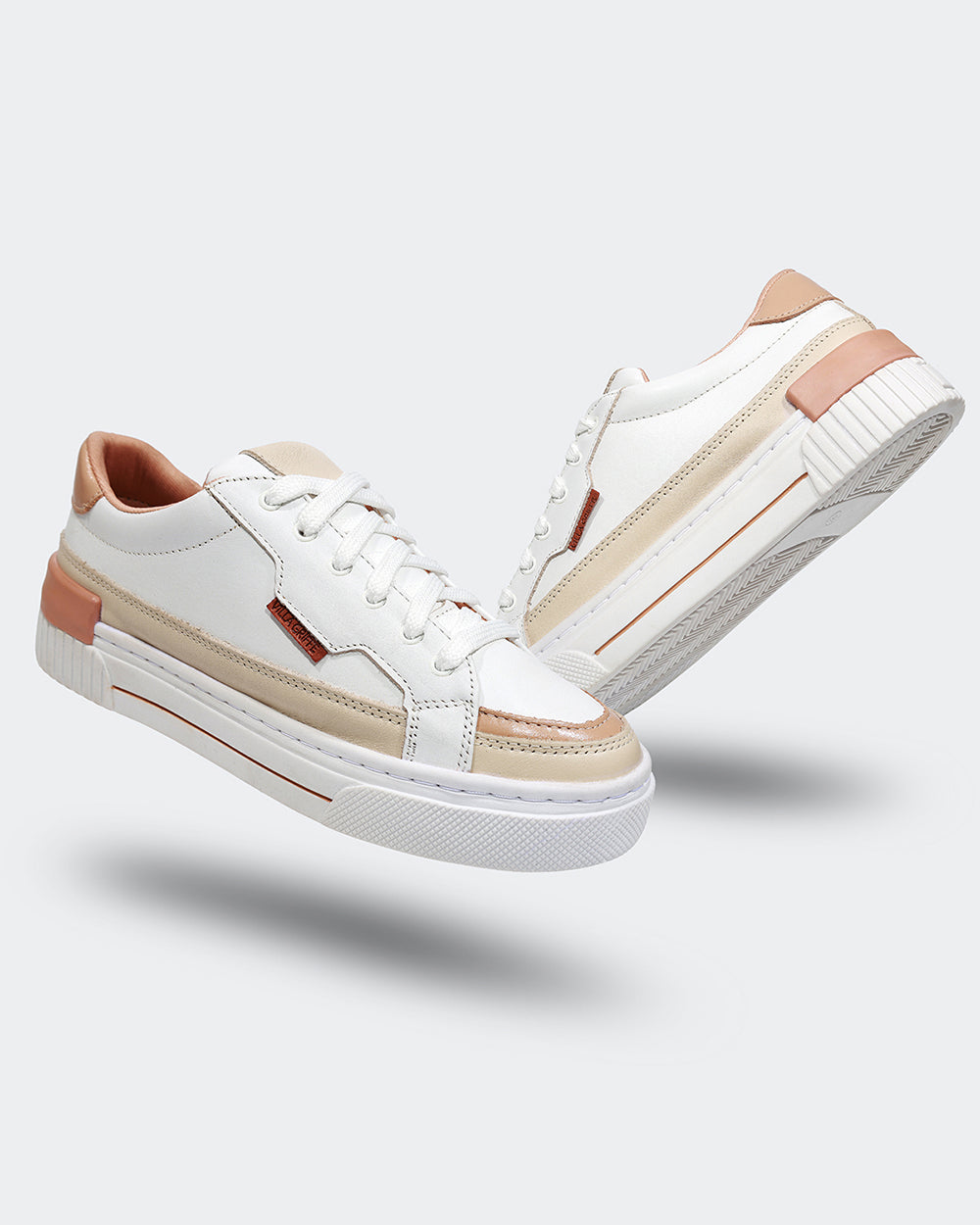 Tênis Sunny Branco Nude Villa Griffe