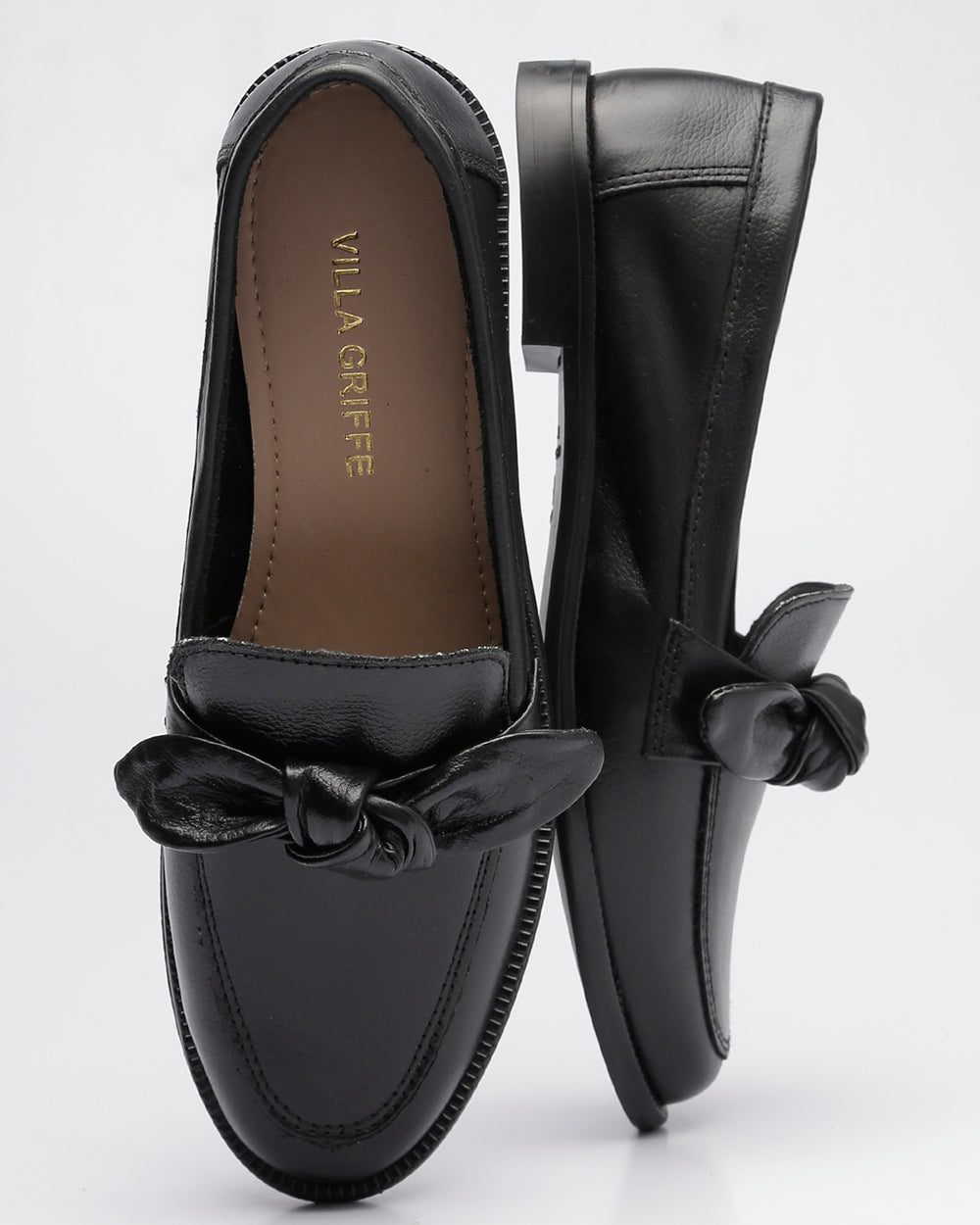 Mocassim Enlace Preto Villa Griffe