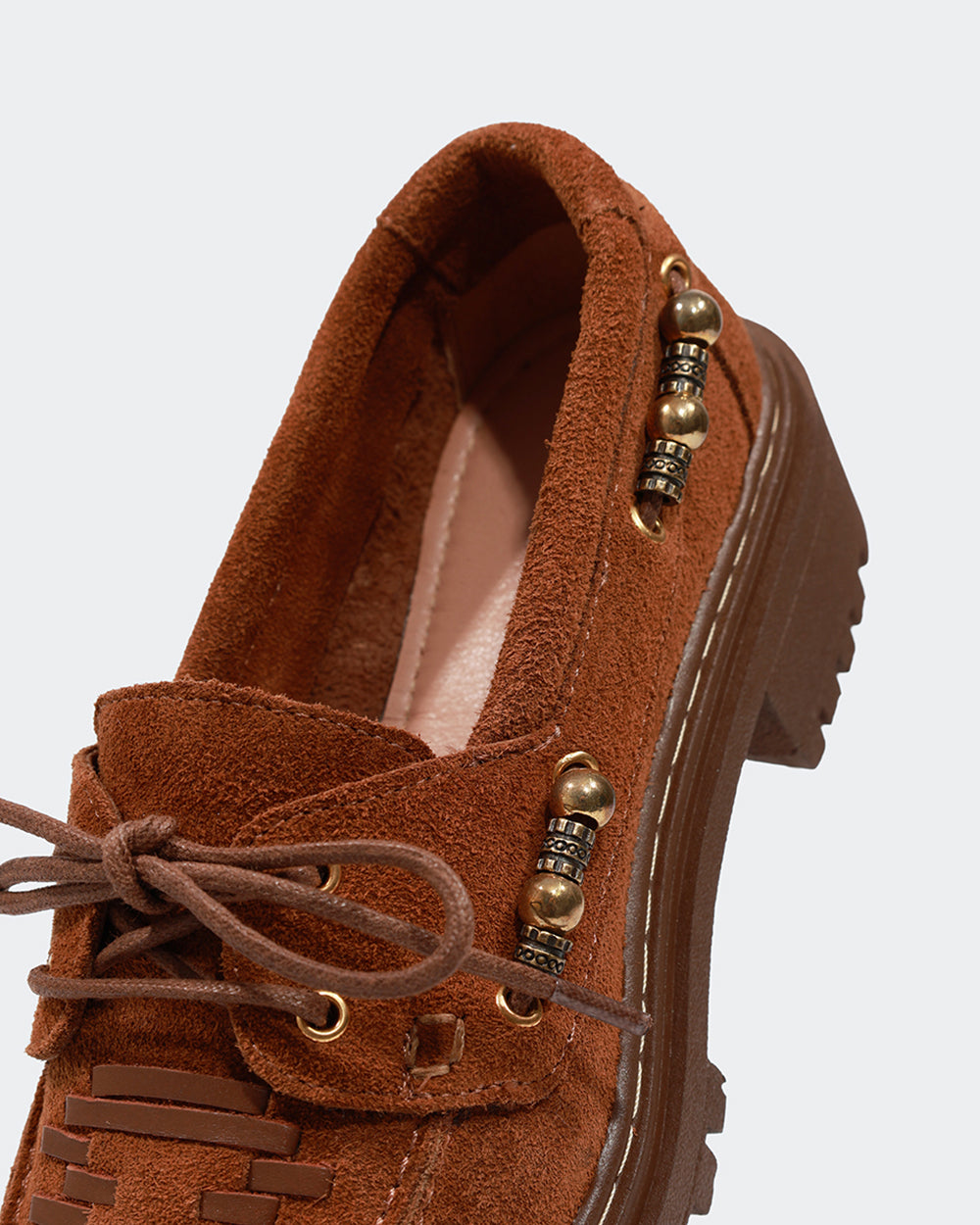 Mocassim Trissê Camurça Camel Villa Griffe