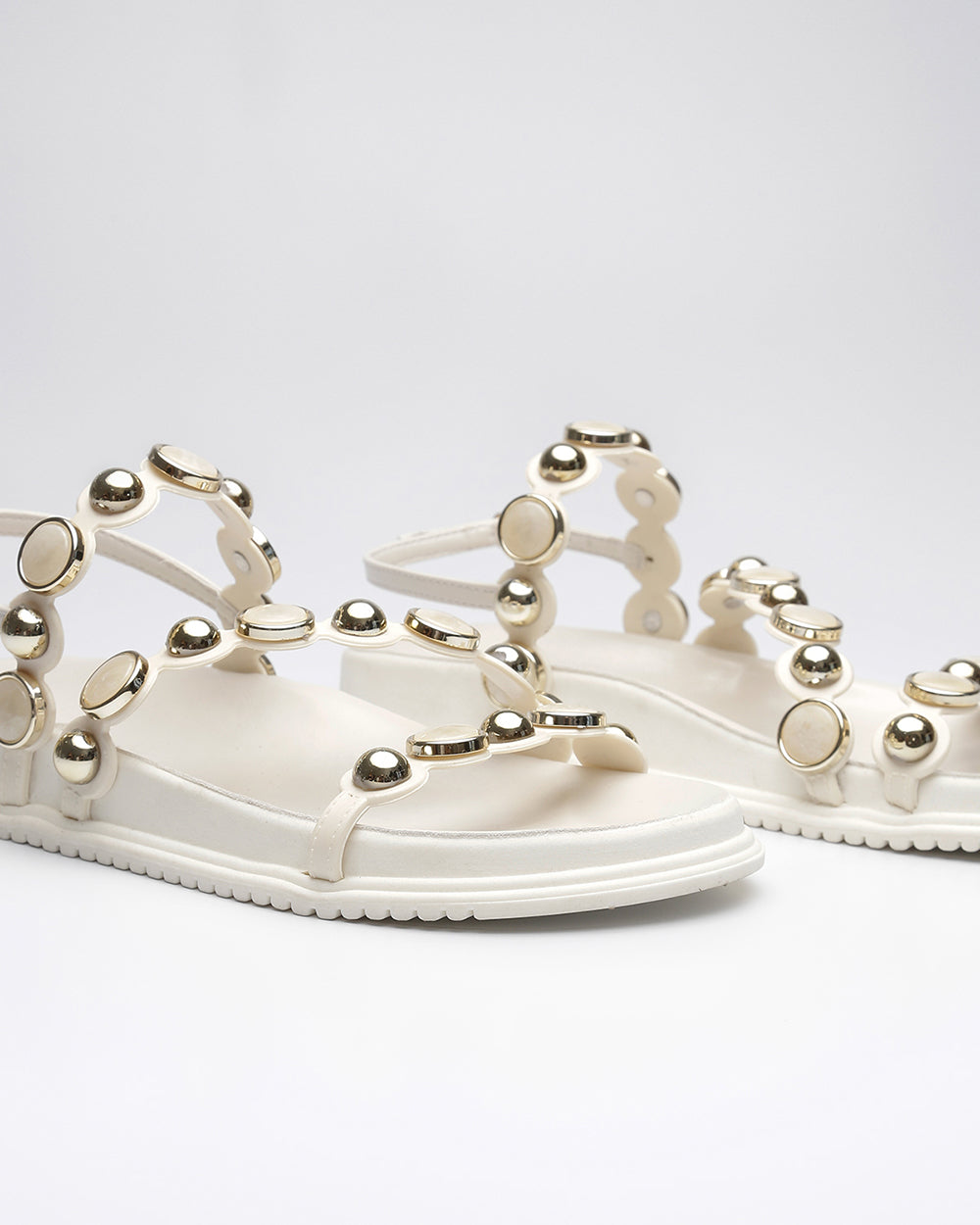 Papete Pedrarias e Esferas Off White Villa Griffe