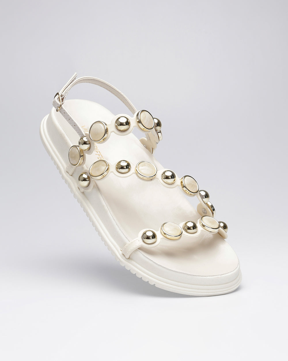 Papete Pedrarias e Esferas Off White Villa Griffe