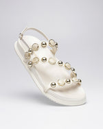 Papete Pedrarias e Esferas Off White Villa Griffe